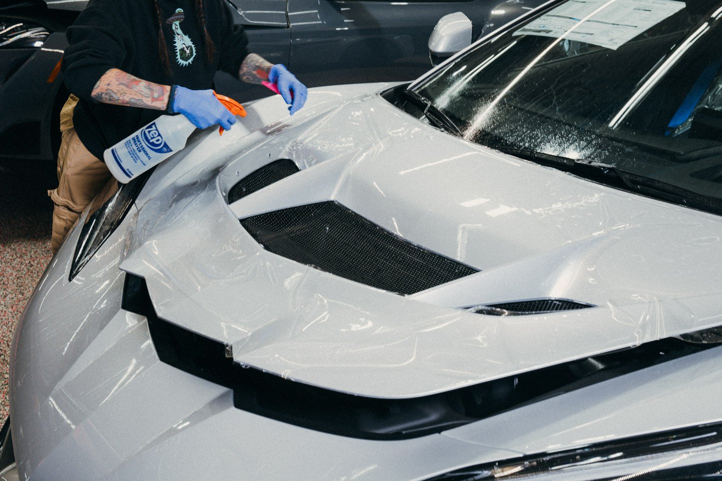 Bullcity Detailing & Tint shop interior in Durham NC